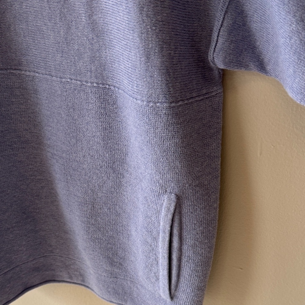 Pure Jill Soft Lavender Cotton Cashmere Relaxed Crewneck Kimono Sweater - Picture 5 of 8
